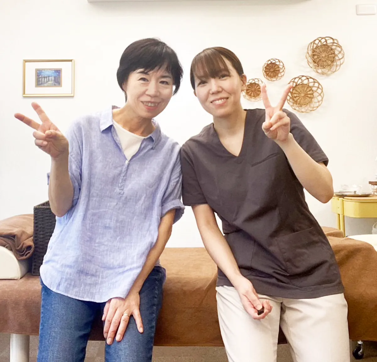 こもれび鍼灸院で施術を受けた患者様と横田未帆