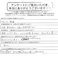 肩こりの患者様のアンケート15