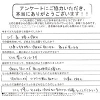 肩こりの患者様のアンケート24
