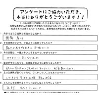 肩こりの患者様のアンケート22
