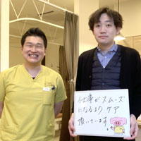 ストレートネックの患者様の写真