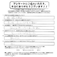 変形性膝関節症の患者様のアンケート21