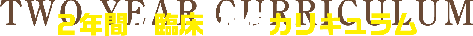 Two Year Curriculum