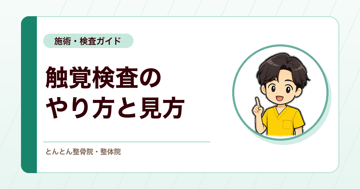 足のしびれを調べる触覚検査とは？やり方と見方を動画で解説