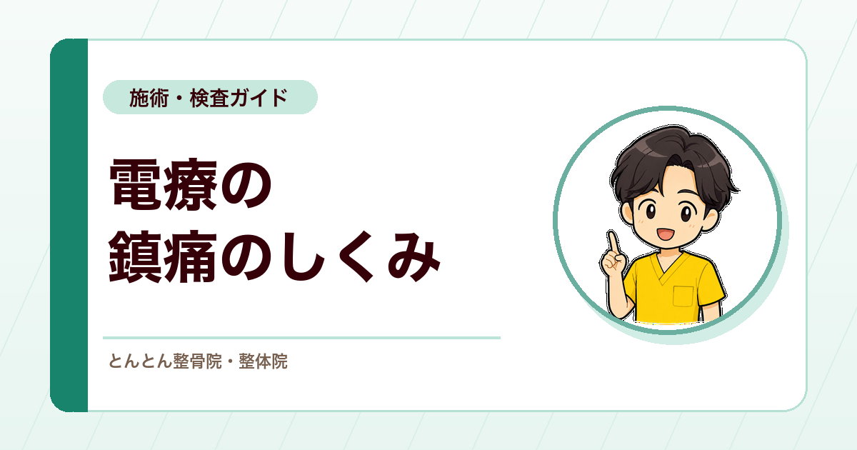 電療の鎮痛機序とは？内因性オピオイド系と周波数設定の考え方