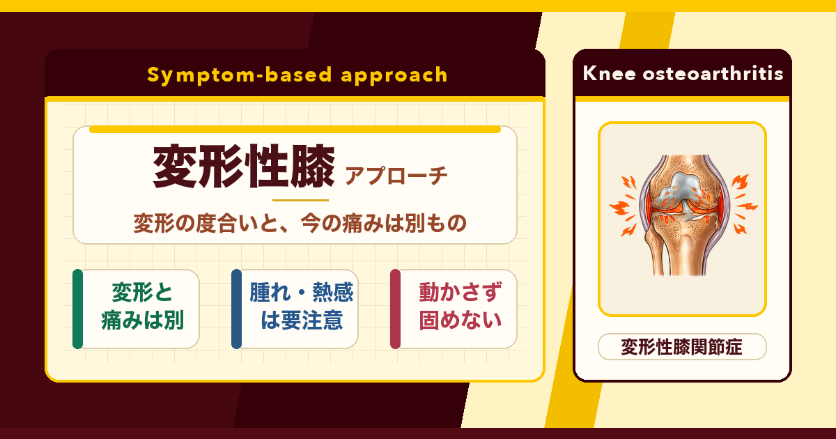 変形性膝関節症は手術しかない？とんとんの変形性膝関節症アプローチ