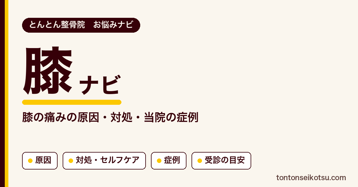 膝の痛みの原因の考え方・対処・セルフケアと当院の症例まとめ